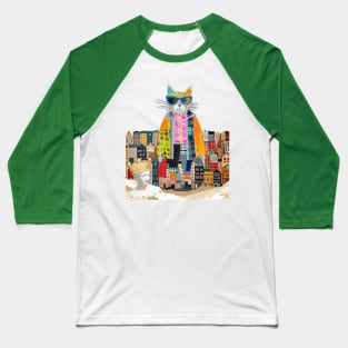 Modern cat art Baseball T-Shirt